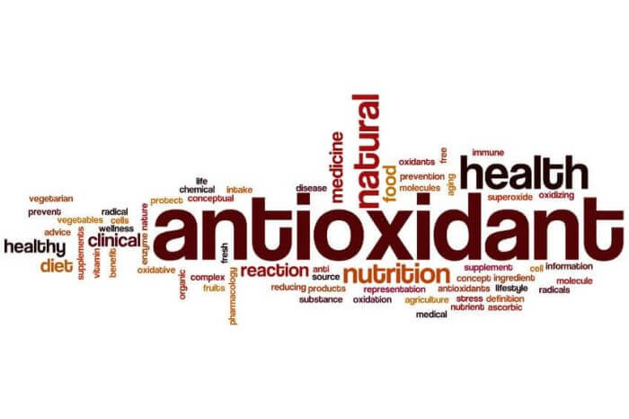Antioxidant word cloud.